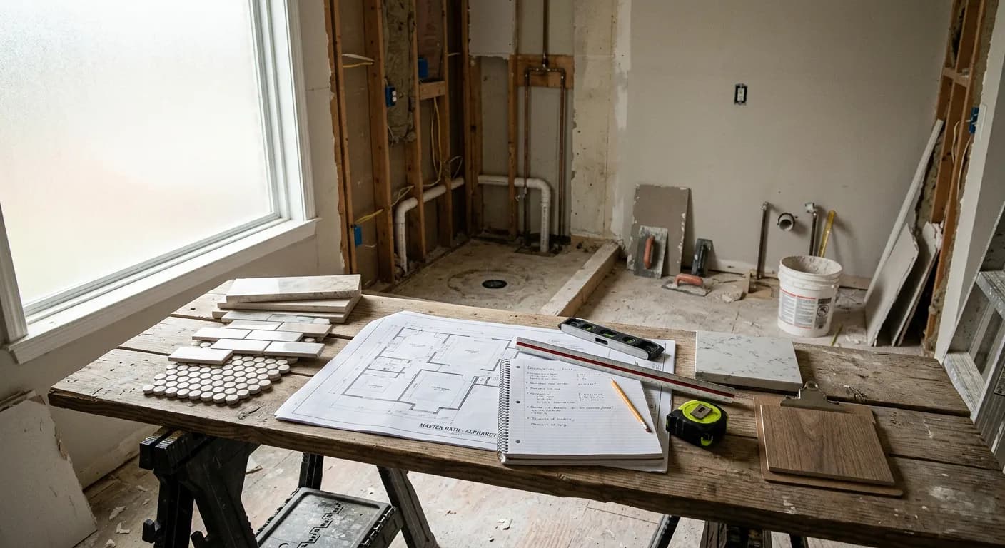 Our team planning a renovation