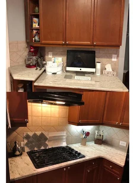 Expert Glass tile back splash installation in Milton / Woodstock, GA...worth the money!