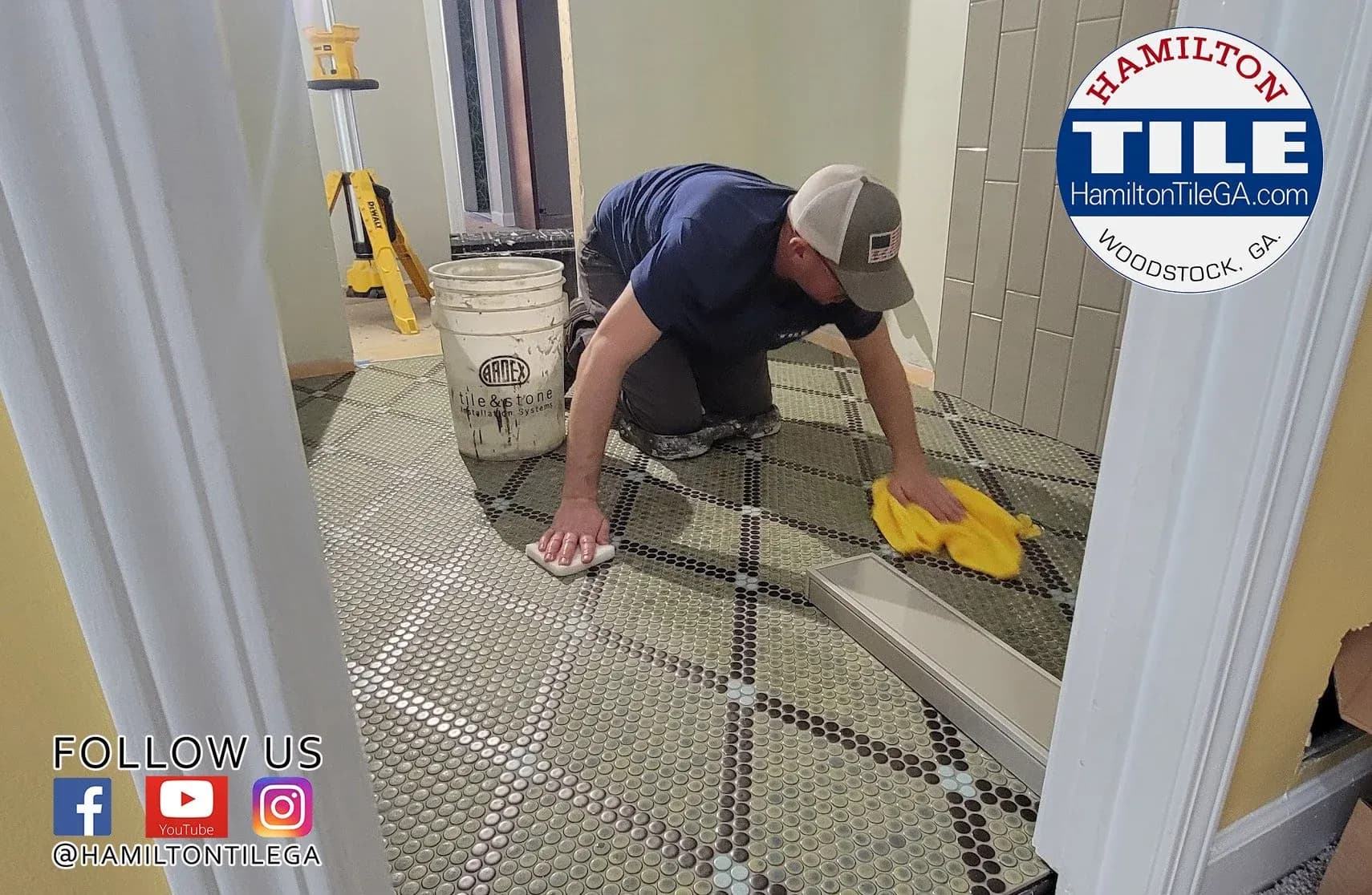 The craziest bathroom floor we've ever done!
