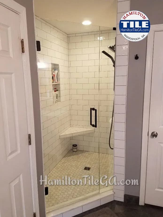 Woodstock, GA tile bathroom remodel and renovation