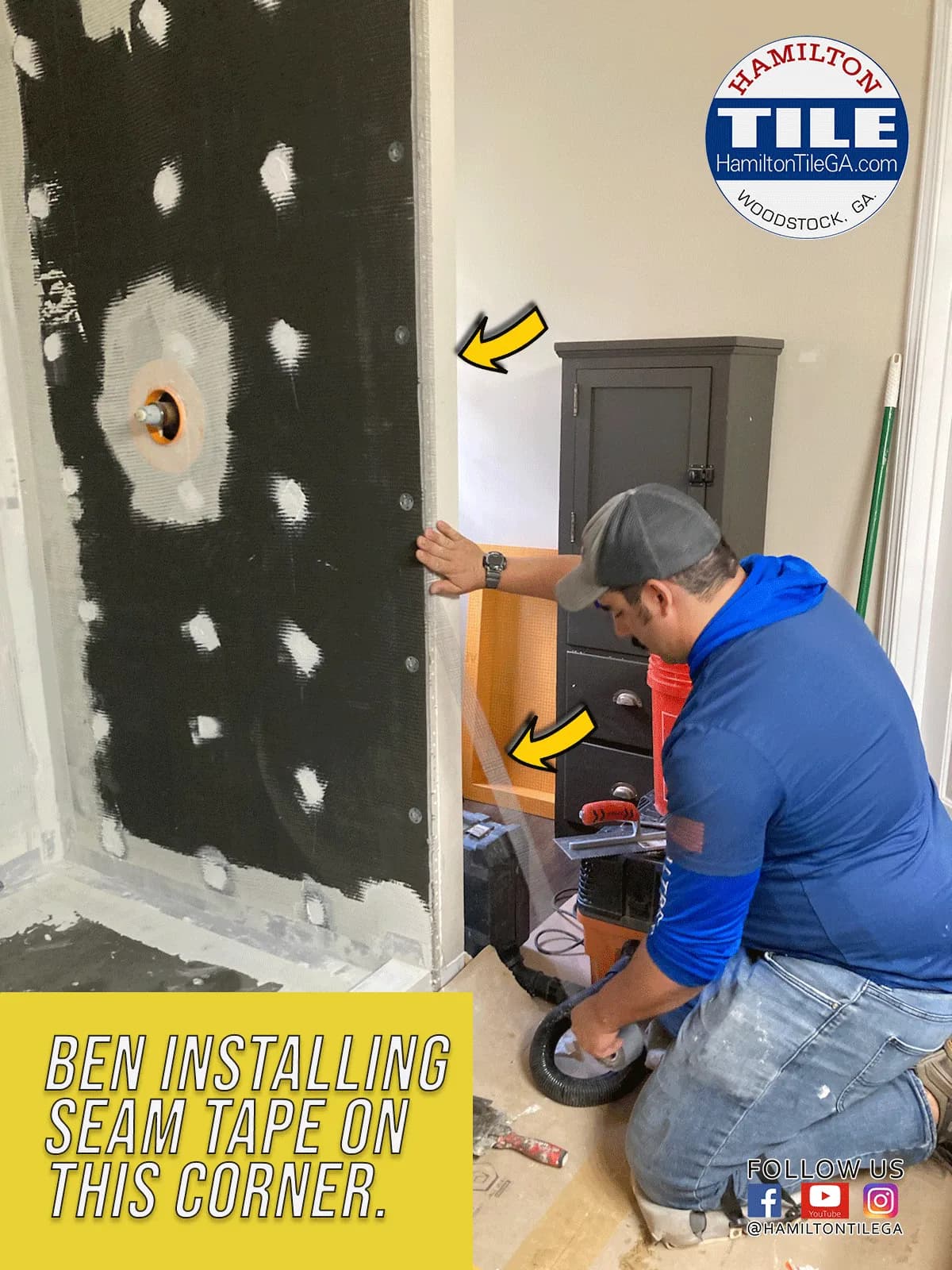 Why is there a big crack in my shower tile?
