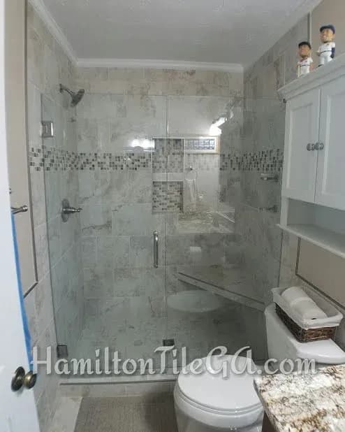 A tub to shower transfer for Dave in Woodstock, GA