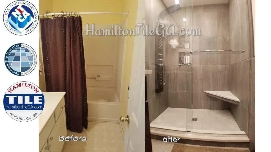 Kennesaw, GA bathroom remodel: A stunning difference.