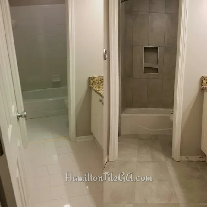 Our latest tub surround in Alpharetta, GA.