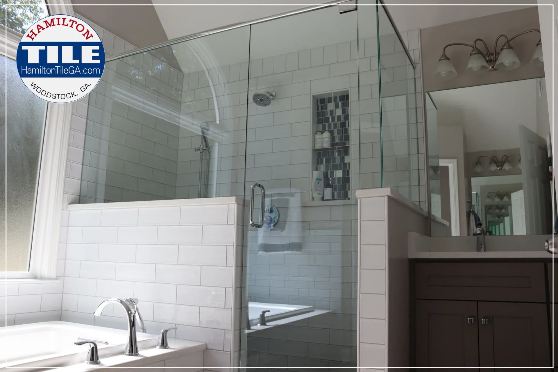 Towne Lake, Woodstock, GA bathroom renovation.