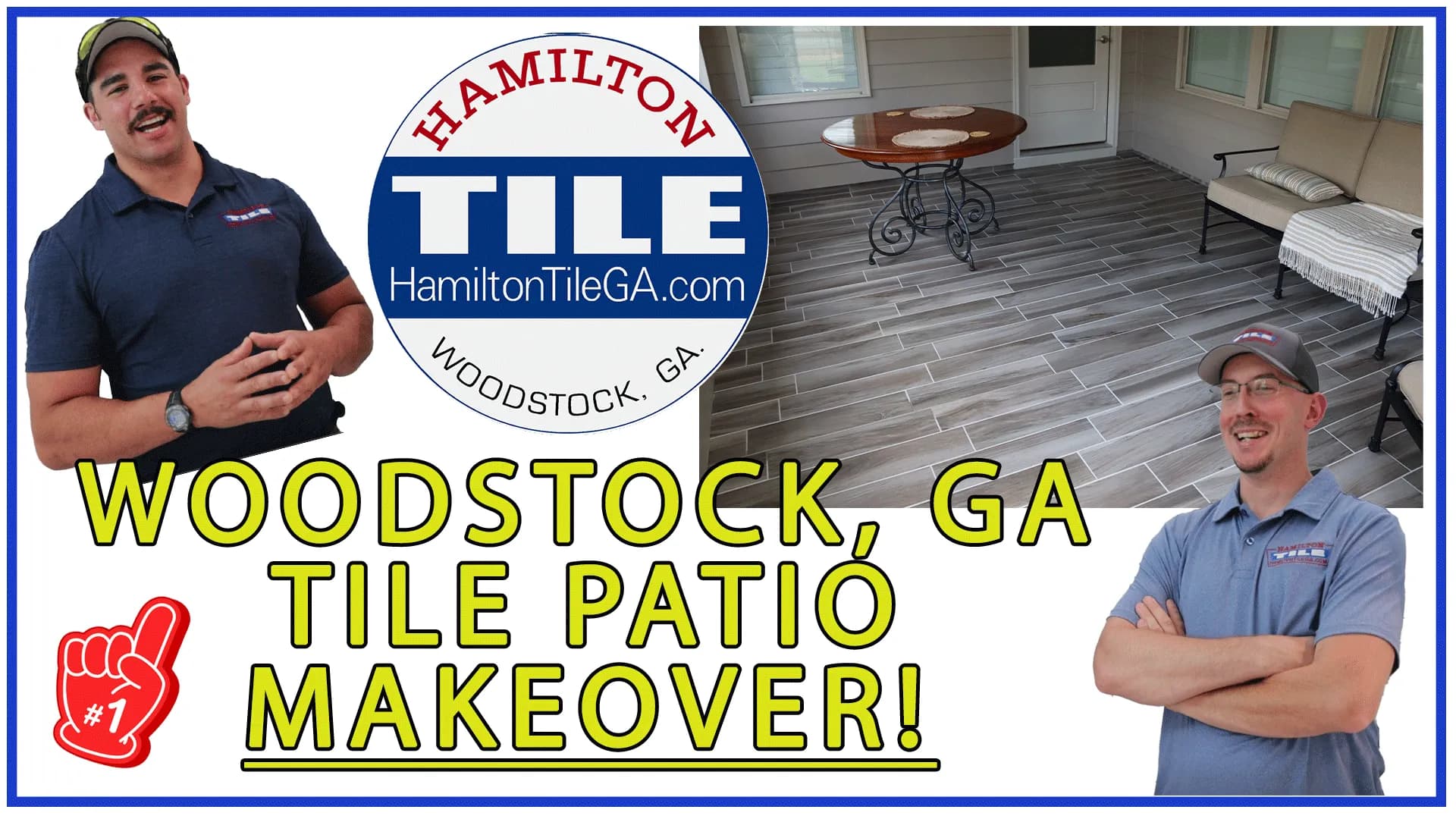 Woodstock, GA: Tile Patio floor MAKEOVER!