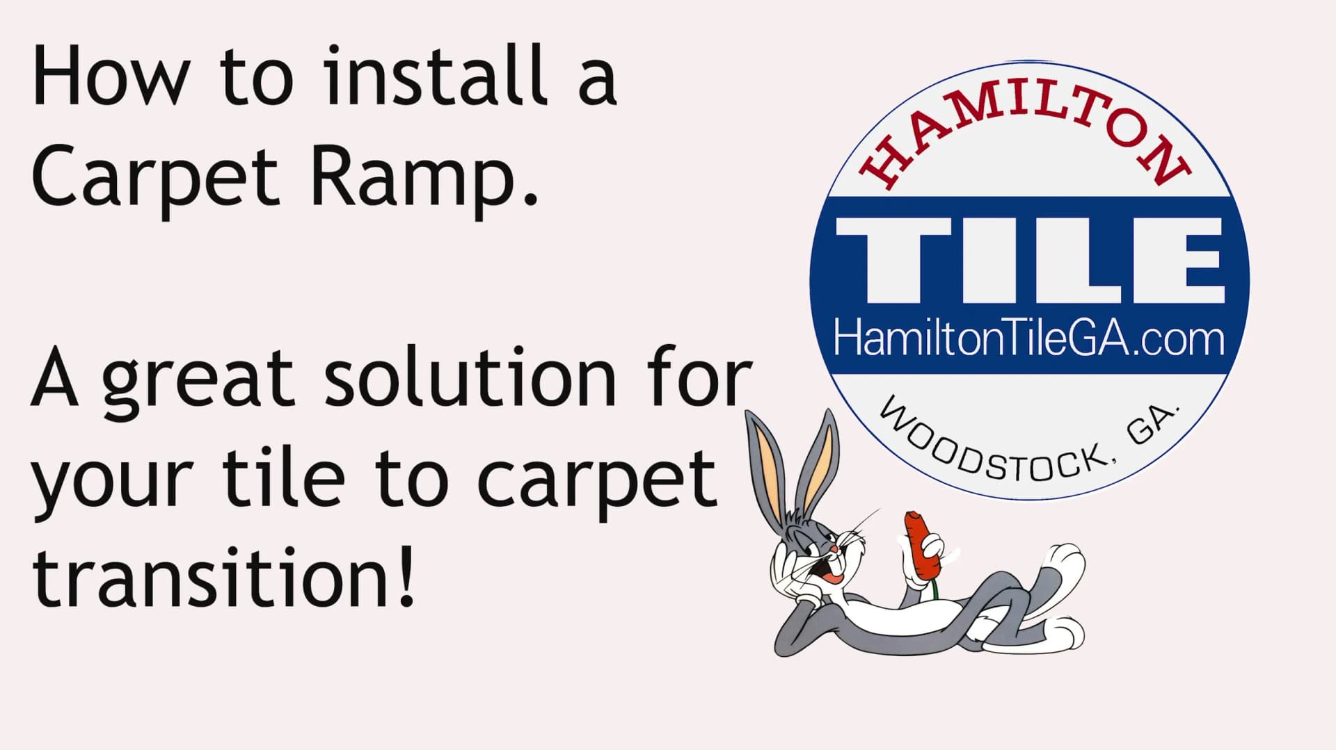 Tile to carpet transition, different heights. Our solution!