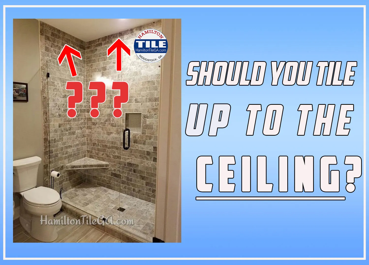 Should you tile up to the ceiling on your next shower remodel?