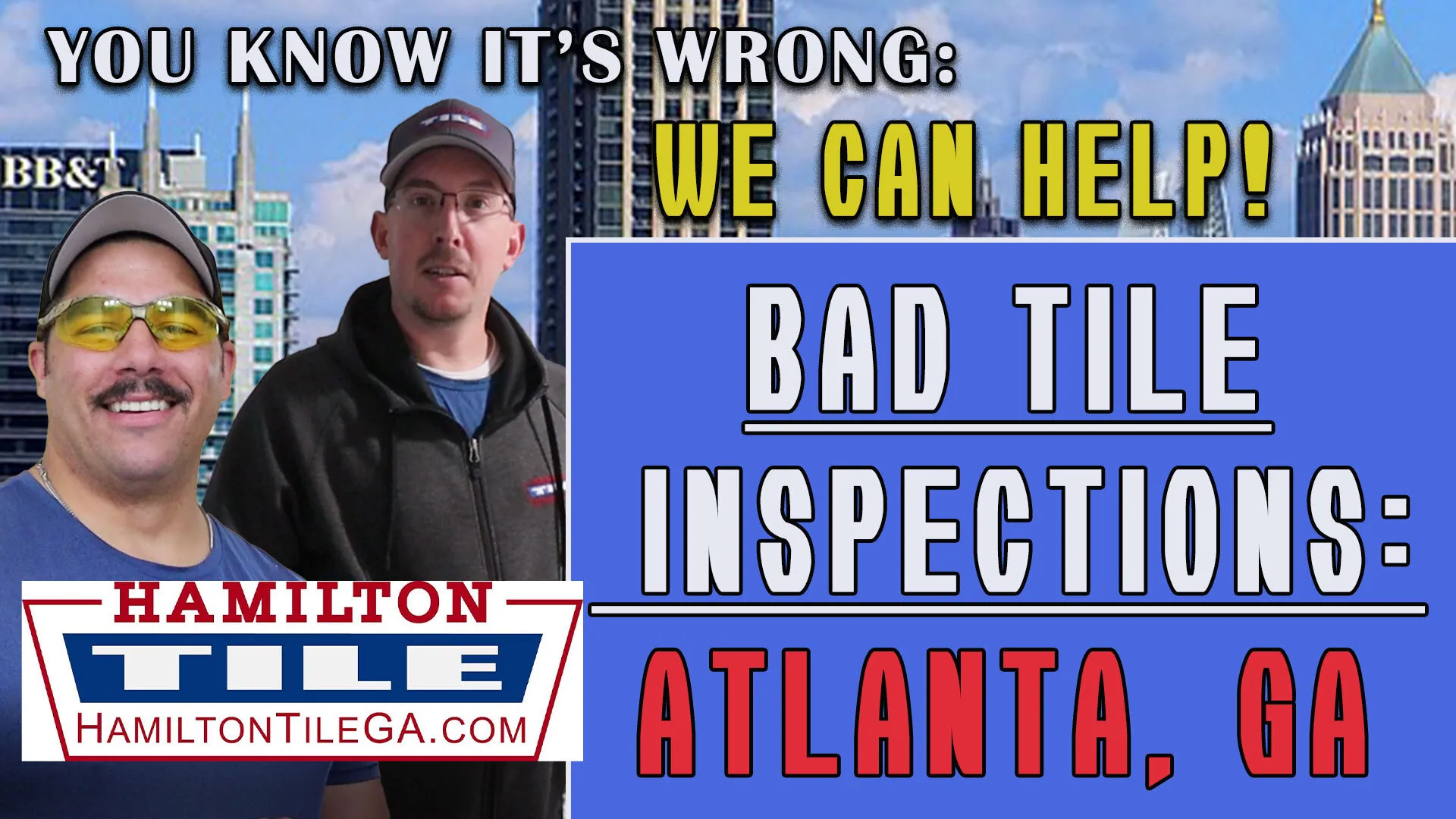 Residential tile inspection and diagnostics: Atlanta, GA.