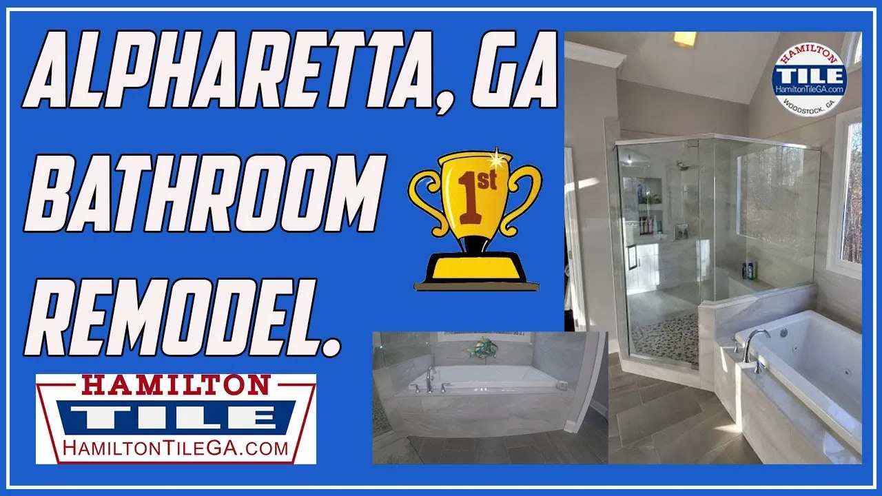 Alpharetta, GA quality bathroom remodel walk through.
